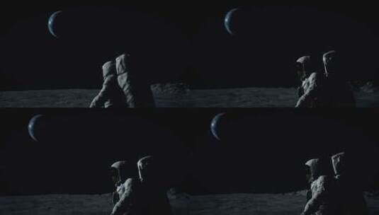 月球上的宇航员5高清在线视频素材下载
