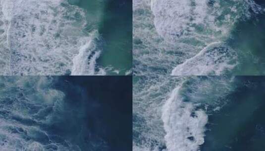 大海涨潮海水深海高清在线视频素材下载