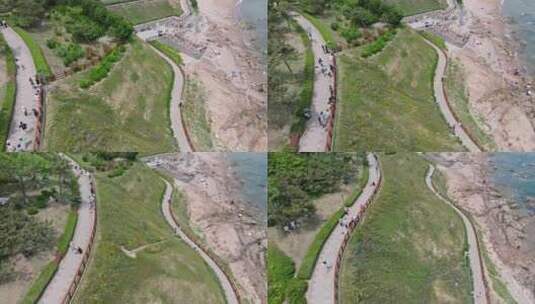 青岛夏天燕儿岛高清在线视频素材下载