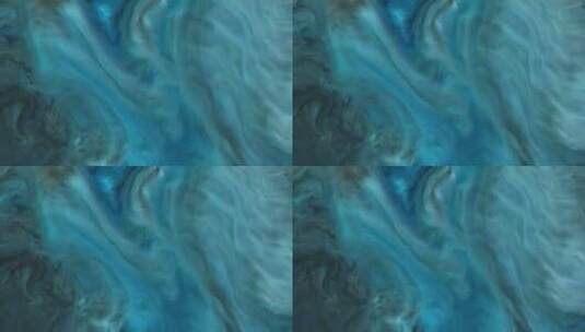 液体抽象，蓝色，宏观流体，Vj高清在线视频素材下载
