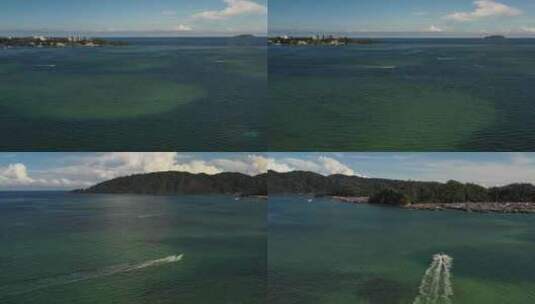 海边天空海滩马来西亚海边海岛蓝色大海高清在线视频素材下载