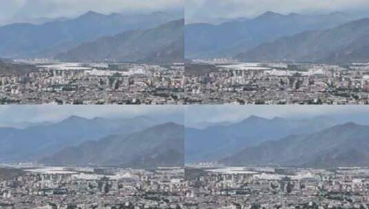 拉萨航拍空镜高清在线视频素材下载