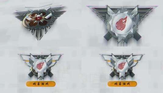游戏公司机甲风格logo展示高清AE视频素材下载
