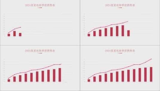 报表02盈利收入 简洁 明亮 表格高清AE视频素材下载