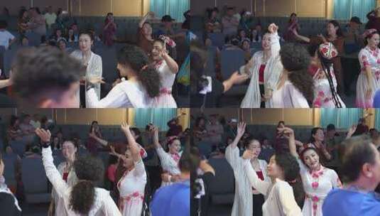 莎车县 十二木卡姆演艺中心 十二木卡姆表演高清在线视频素材下载