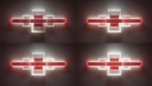 几何光影艺术：现代室内装饰照明设计高清在线视频素材下载