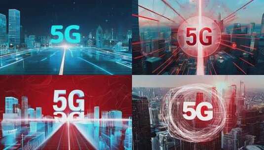 合集】5G三维蓝背景科技城市高清在线视频素材下载