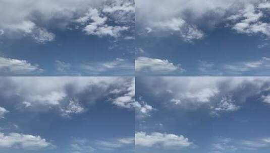 延时蓝天下的白云高清在线视频素材下载