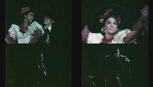 拉丁美洲舞者和非裔美国歌手表演高清在线视频素材下载