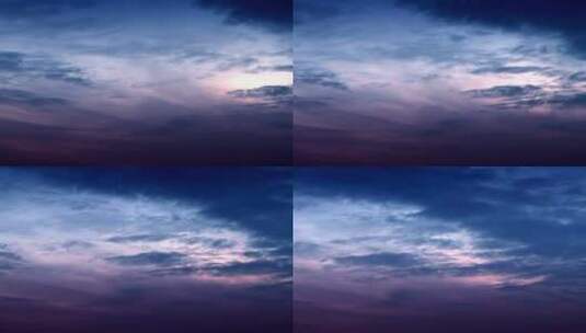 蓝色的阴影划过天空，时间流逝高清在线视频素材下载