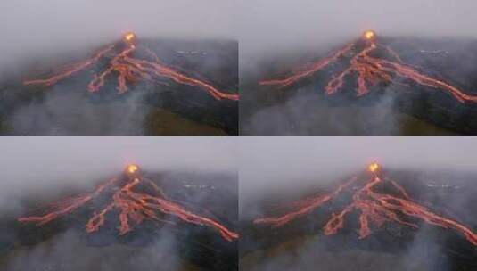 火山熔岩高清在线视频素材下载