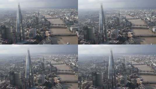 飞过伦敦大厦高清在线视频素材下载