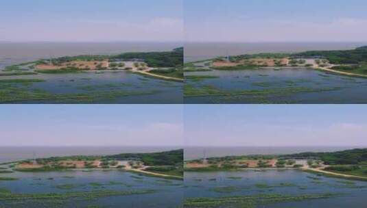 湖南 岳阳 洞庭湖 君山岛 竖屏 航拍高清在线视频素材下载