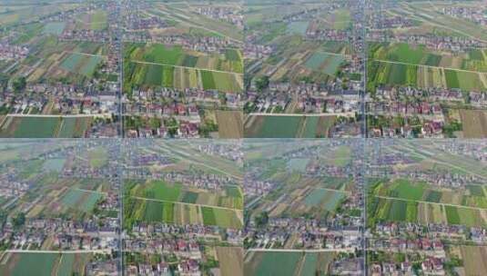 绍兴上虞沥海镇城镇化建设与农业经济发展高清在线视频素材下载