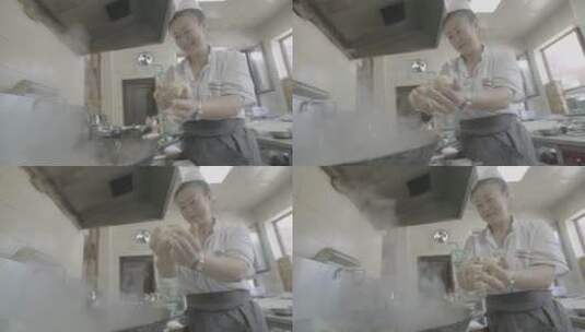 满族酸汤子美食制作过程高清在线视频素材下载