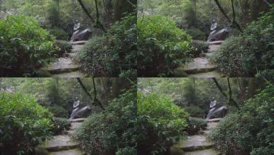 杭州西湖景区潘天寿先生像高清在线视频素材下载
