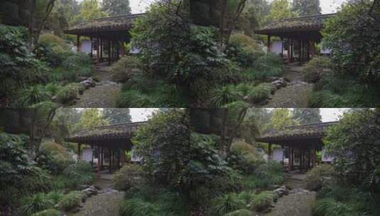 杭州宝石山玛瑙寺连横纪念馆高清在线视频素材下载