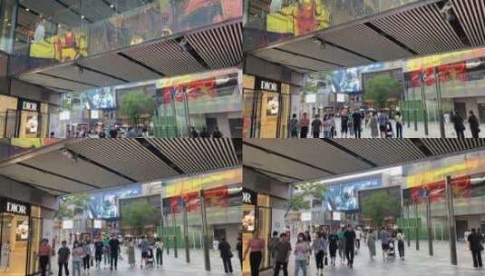 北京三里屯，时尚街区网红店高清在线视频素材下载