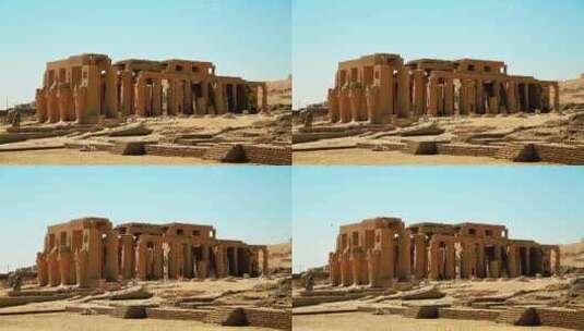 埃及拉美西斯二世神庙高清在线视频素材下载