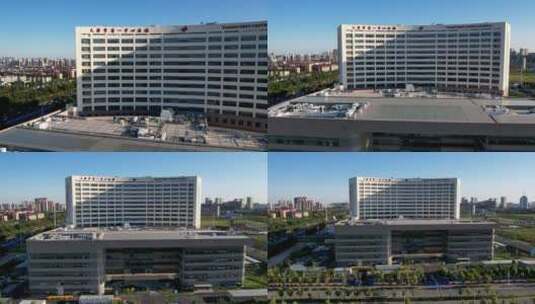 天津市第一中心医院 新址 航拍延时高清在线视频素材下载