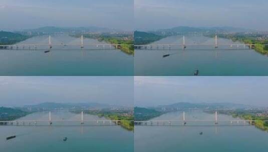 杭州富阳大桥高清在线视频素材下载