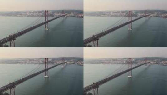 海面上的高架桥高清在线视频素材下载