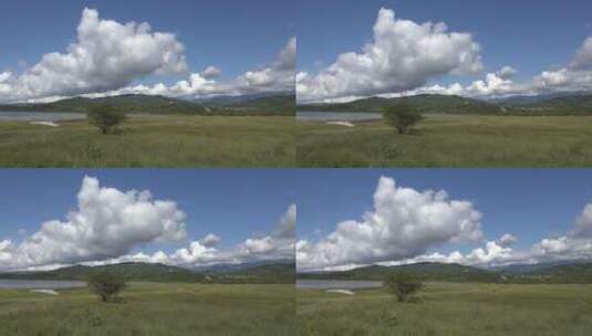 阿根廷山湖云层景观高清在线视频素材下载
