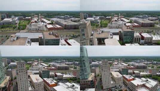 航拍城市风景高清在线视频素材下载