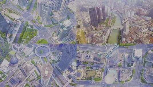 上海城市空镜头建筑写字楼高清在线视频素材下载
