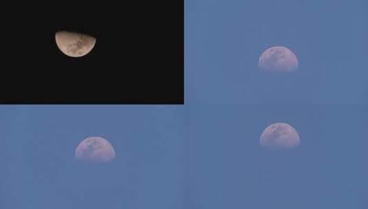 月亮 月亮升起延时高清在线视频素材下载