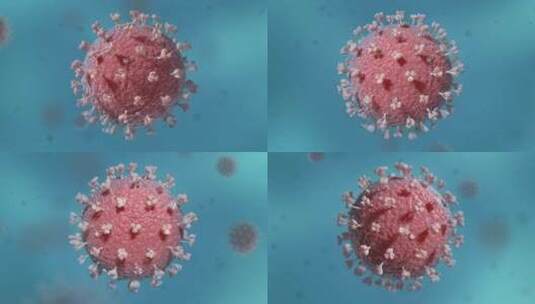 病毒细菌传染感染RNA病毒传播医学动画高清在线视频素材下载