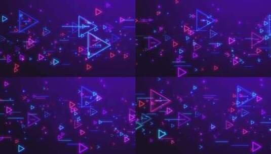 霓虹发光图形背景循环动画高清在线视频素材下载