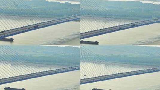 武汉青山大桥桥面特写镜头高清在线视频素材下载