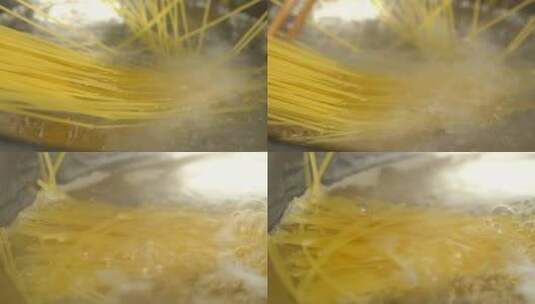 煮意大利面4K高清在线视频素材下载