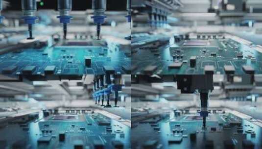 半导体制造高科技工厂精密电子高清在线视频素材下载