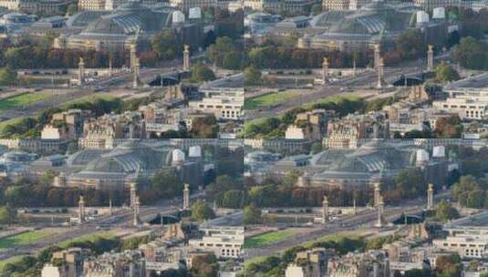 法国巴黎，延时-亚历山大三世桥白天在巴黎高清在线视频素材下载