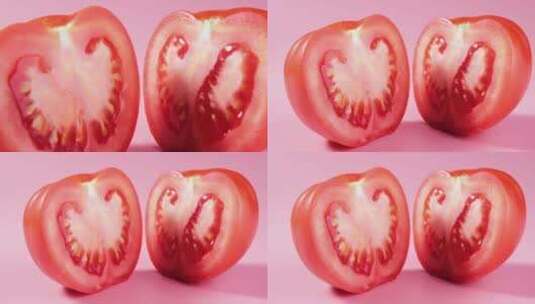 轨道拍摄西红柿高清在线视频素材下载