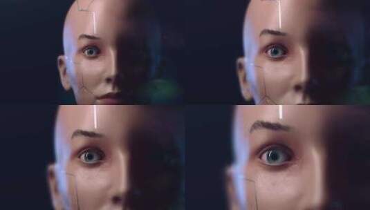 人工智能机器人在未来世界的系统开发中高清在线视频素材下载