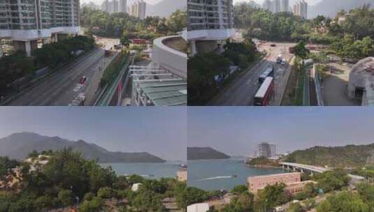 香港离岛区港珠澳大桥高清在线视频素材下载