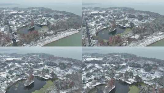 合肥雪景植物园高清在线视频素材下载