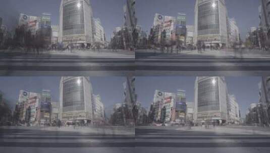 东京涩谷街头高清在线视频素材下载