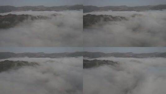 中国西部四川大凉山高原云海自然风光航拍高清在线视频素材下载