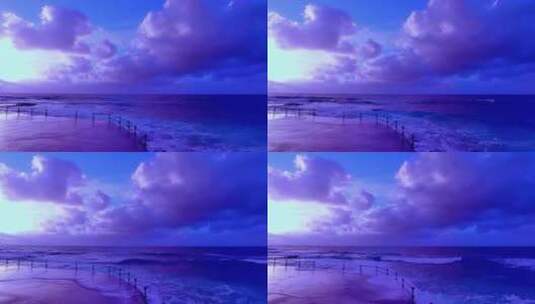 4k唯美海浪海岸空镜高清在线视频素材下载