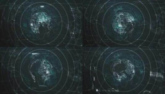 数字高科技全息地球动画高清在线视频素材下载