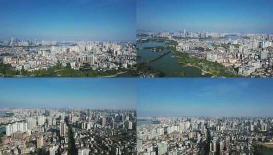 广东惠州城市大景航拍高清在线视频素材下载