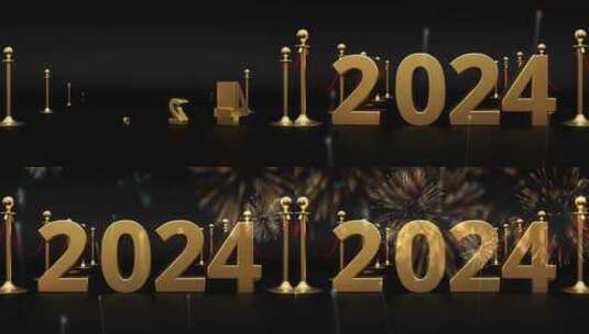 新年快乐2024概念高清在线视频素材下载