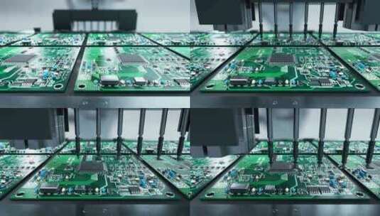 电路板生产电子芯片自动化制造2_4K高清在线视频素材下载