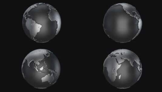 金属地球环高清在线视频素材下载