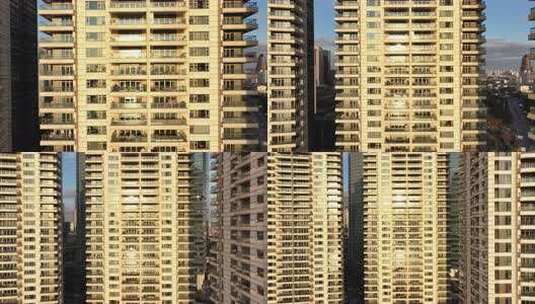 上海汤臣一品高层住宅楼高清在线视频素材下载