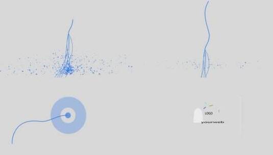 通用简约线条粒子星空MGlogo演绎高清AE视频素材下载